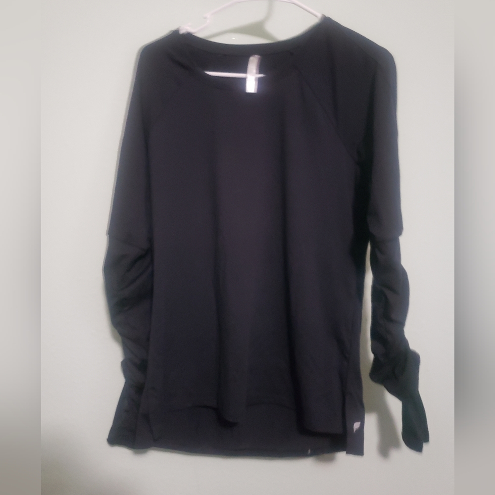 Fabletics long sleeve drawstring sleeve with thumb holes